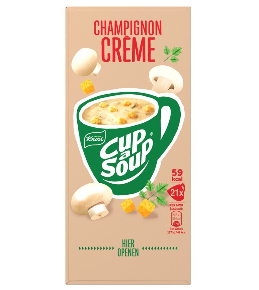 Knorr Cup-a-Soup Champignon 21x175ml